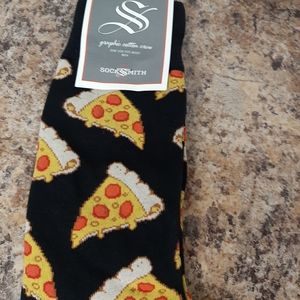 Socksmith mens cotton crew Pizza socks